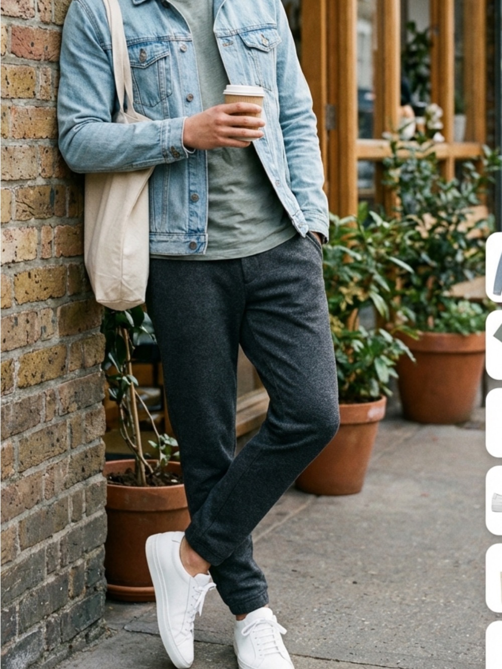 APL wool trouser, charcoal